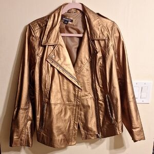 Roaman's Bronze Leather Jacket